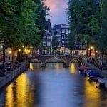 canal at night in amsterdam Amsterdam Photographs