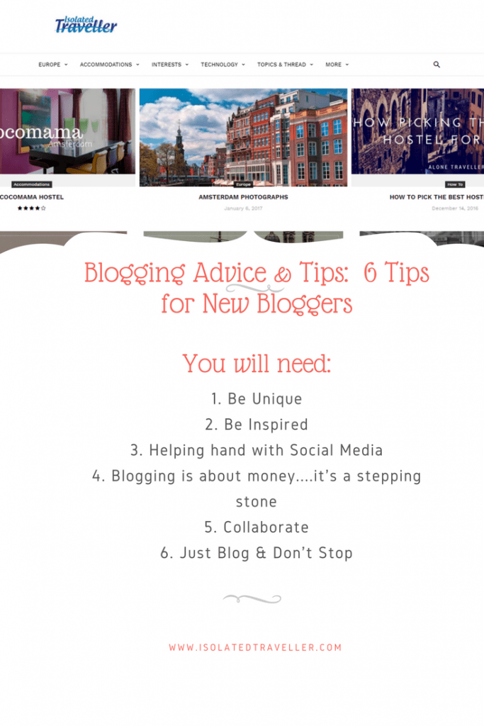 Blogging Advice & Tips: 6 Tips for New Bloggers