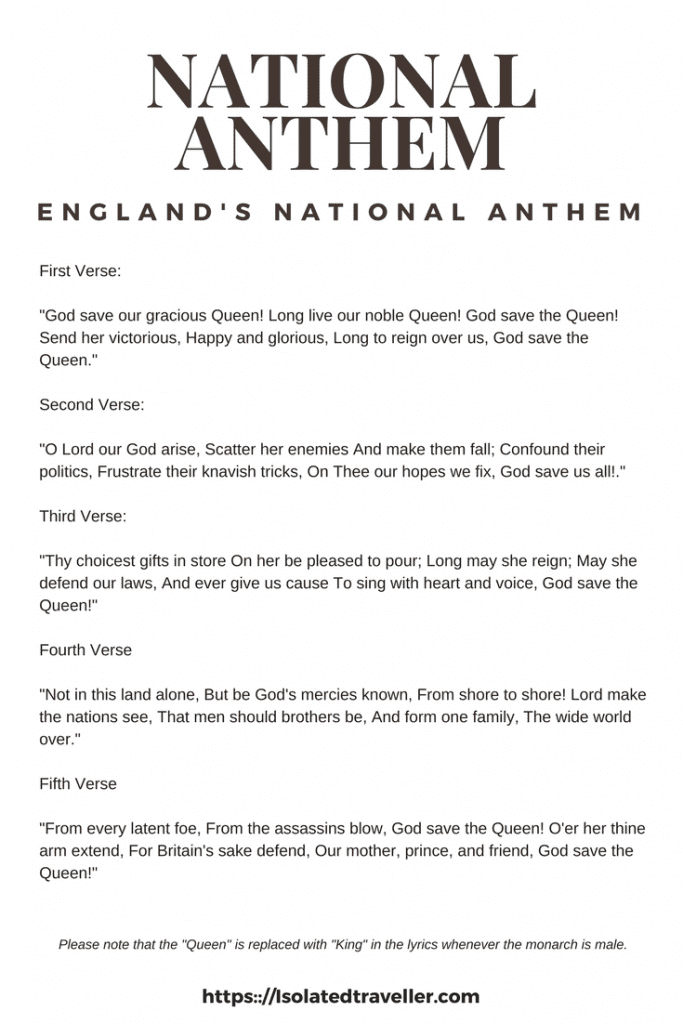 England National Anthem