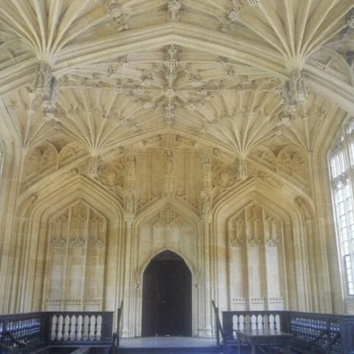 Bodleian Library Interior in Oxford