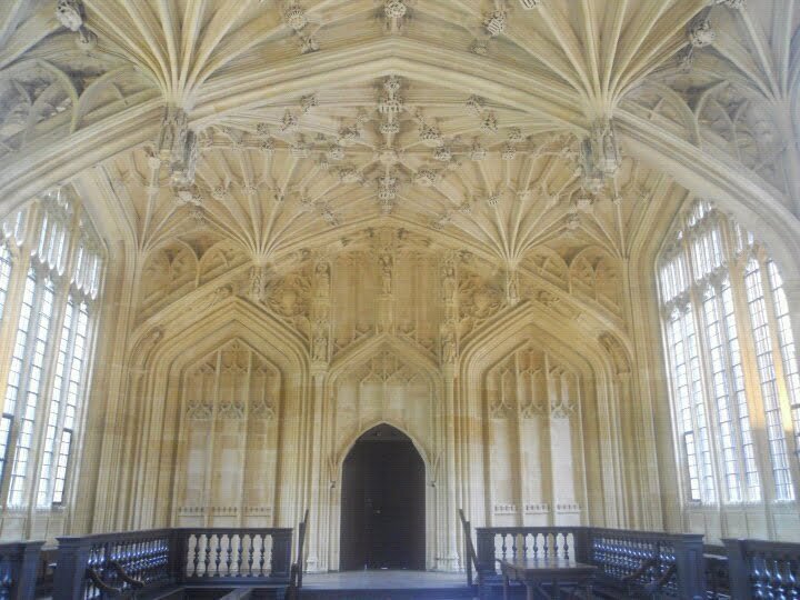 Bodleian Library Interior in Oxford