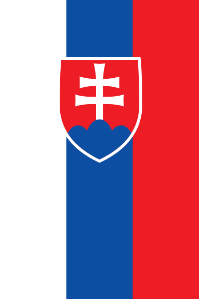 Flag of Slovakia Vertically