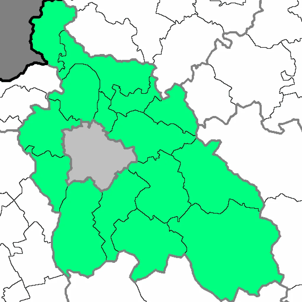 HU NUTS 24 KM List of Regions of Hungary