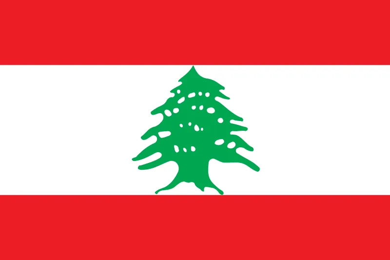 Flag of Arab League 10 Lebanon Flag