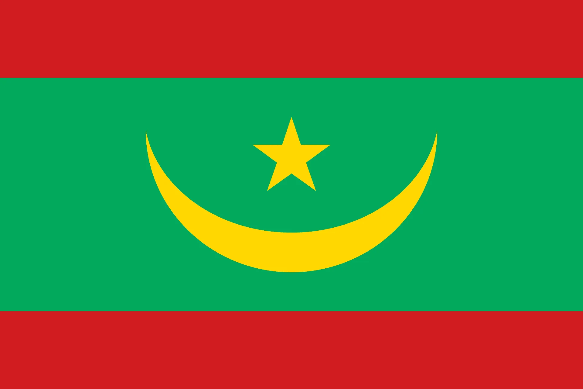 Flag of Arab League 12 Mauritania Flag
