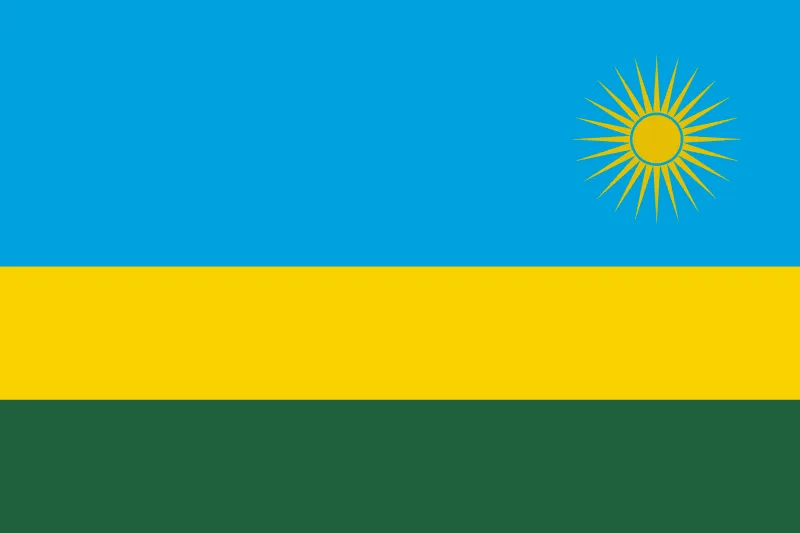 Economic Community of Central African States 11 Flag of Rwanda