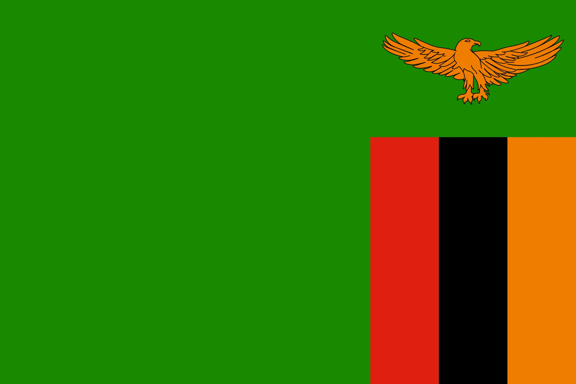 Flag of Southern African Development Community 16 Zambia Flag