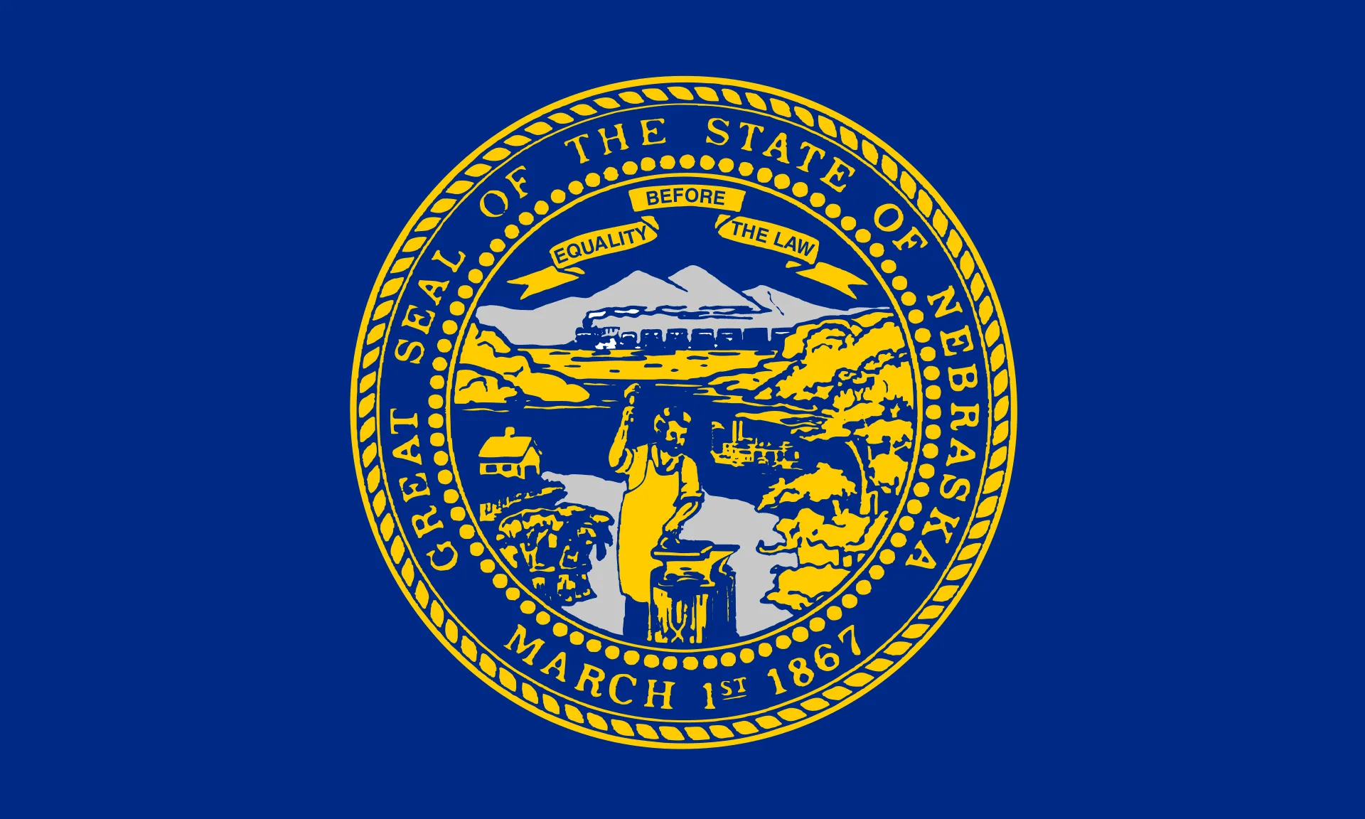 What States Border South Dakota? 4 Nebraska Flag
