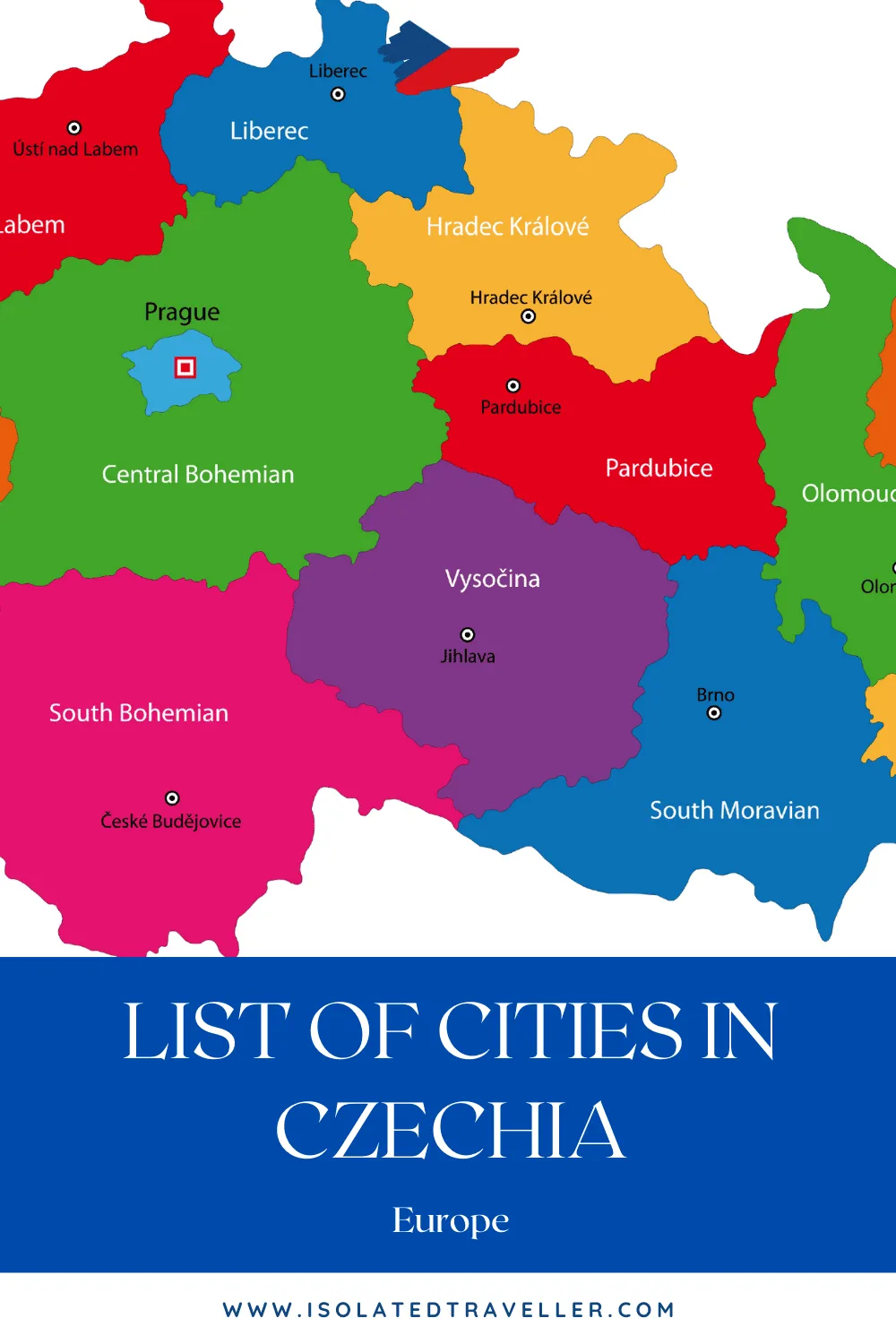 List of cities in Czechia