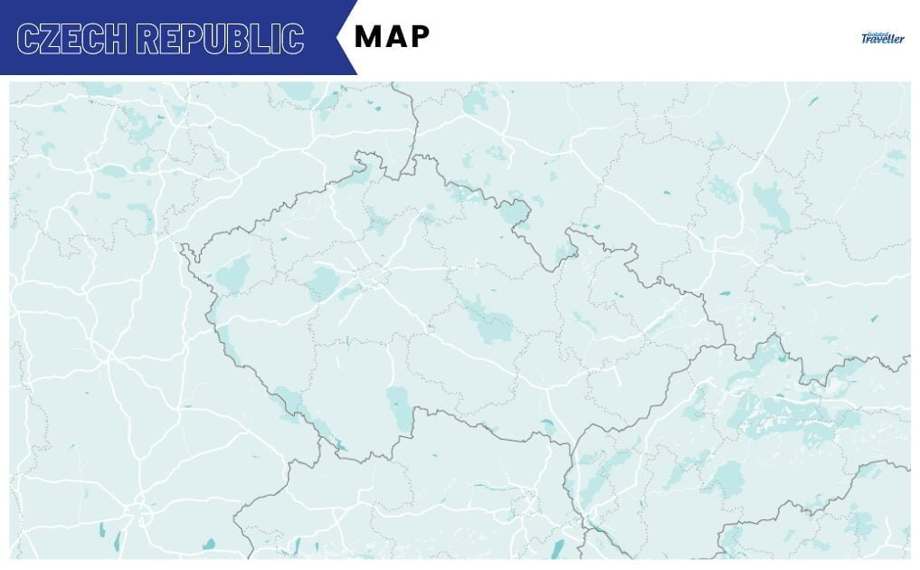 Map of Czechia Outline