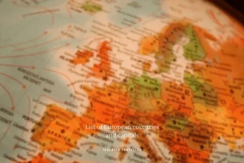 List of European countries and <mark>capital</mark>s