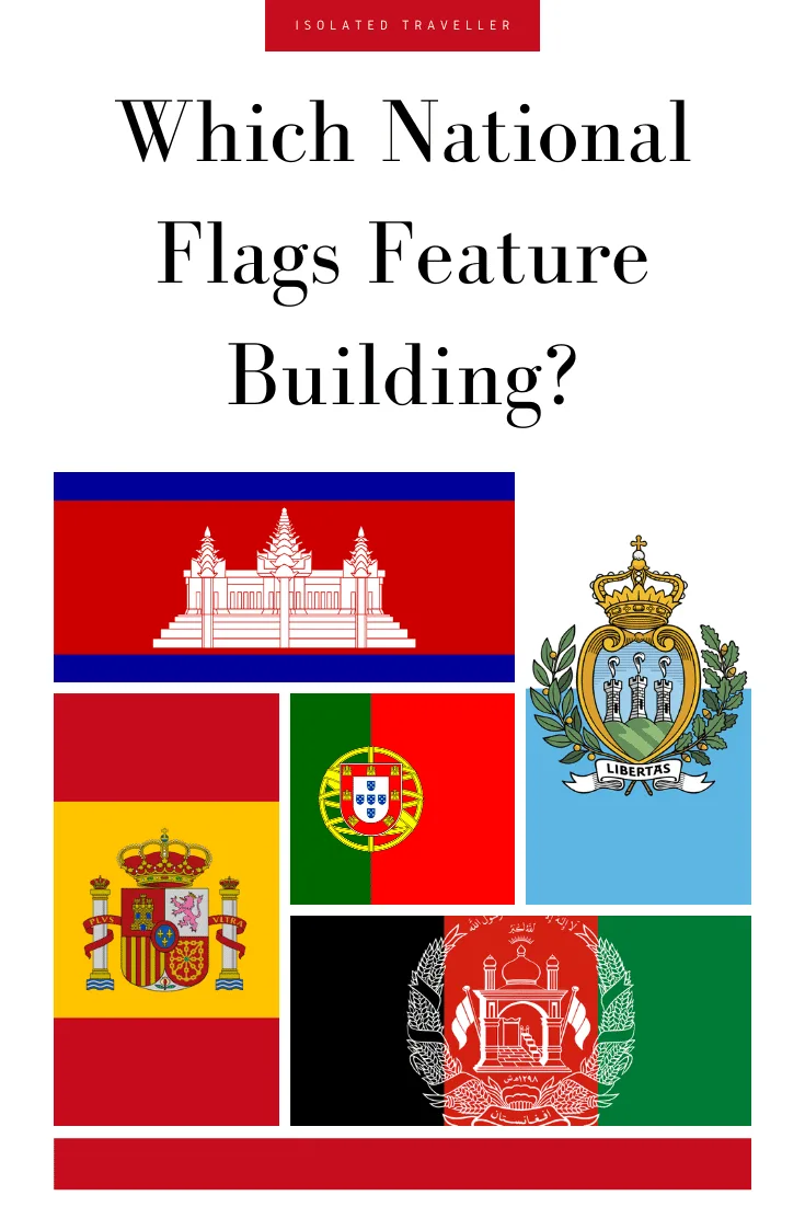 Which National Flags Feature Building?