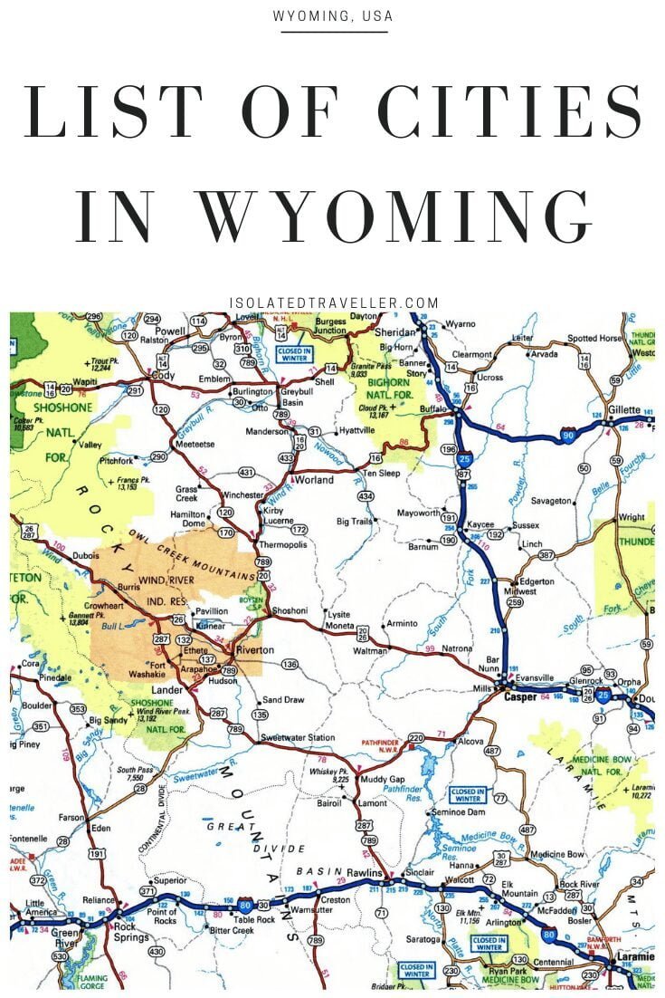 List of Cities in Wyoming