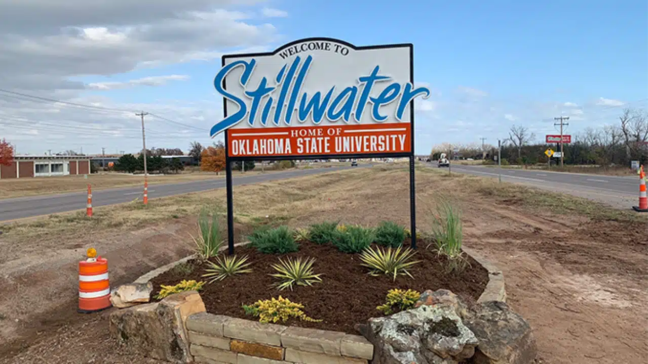 Stillwater, Oklahoma sign