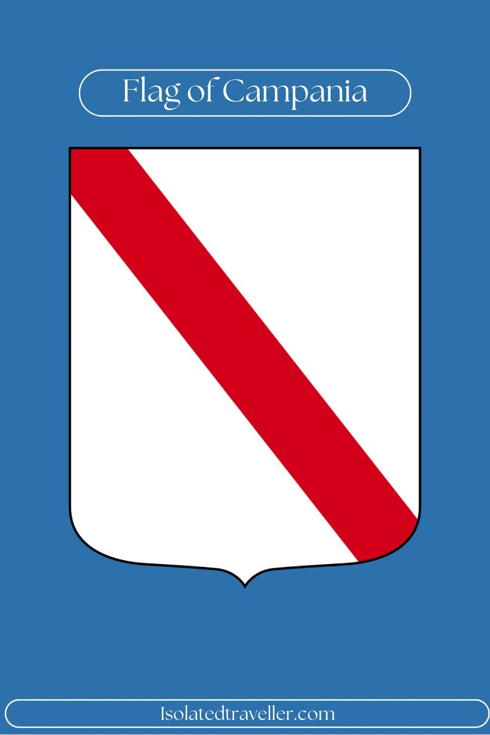 Flag of Campania, italy