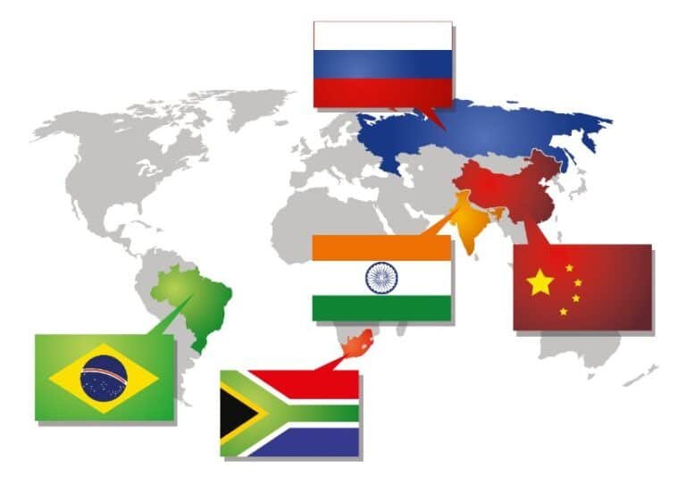 Countries In BRICS - Isolated Traveller