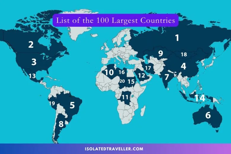 List of the 100 Largest Countries