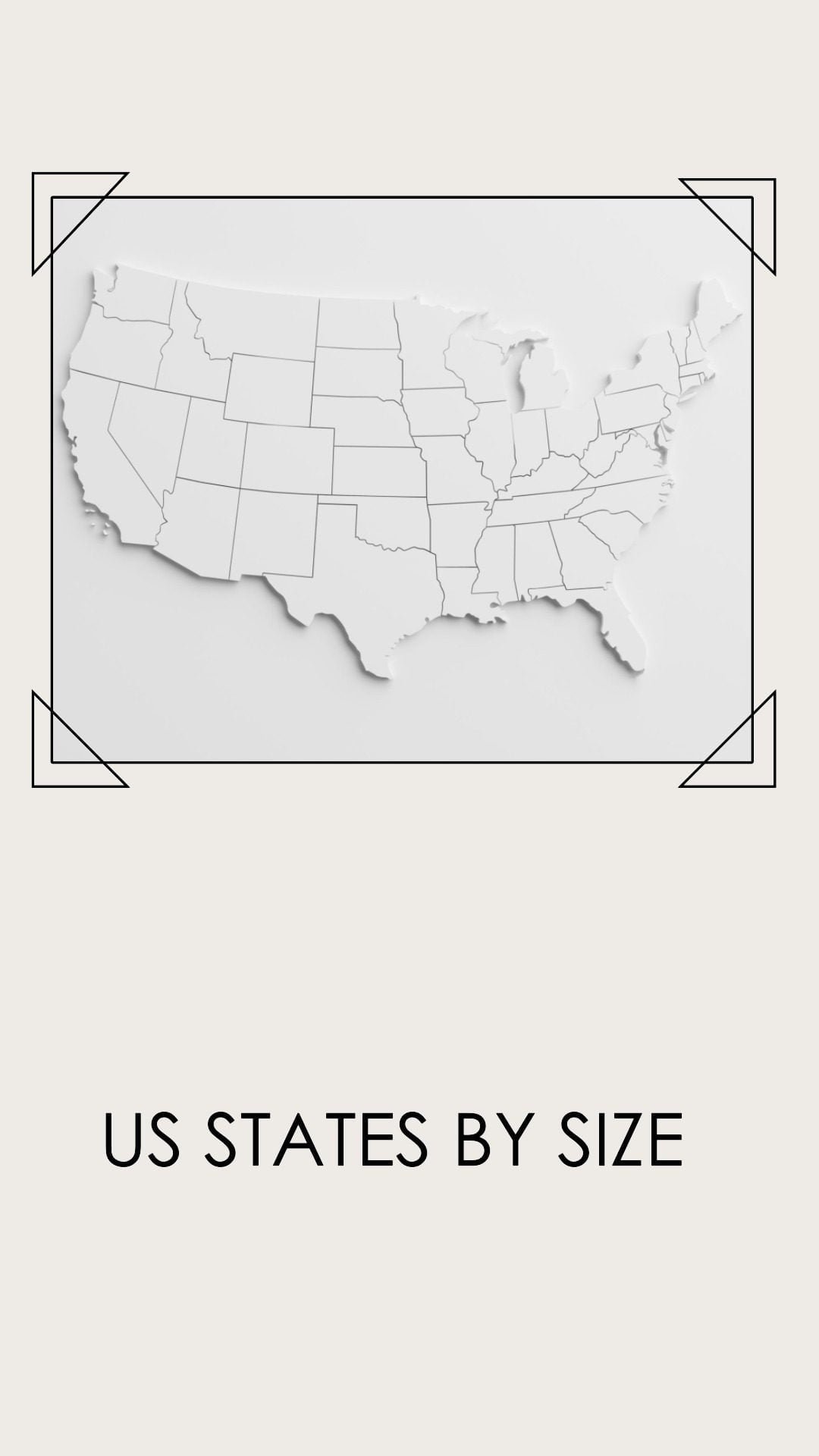US States By Size