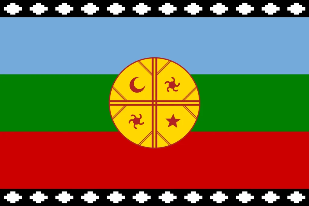 The flag of Chilean Mapuches