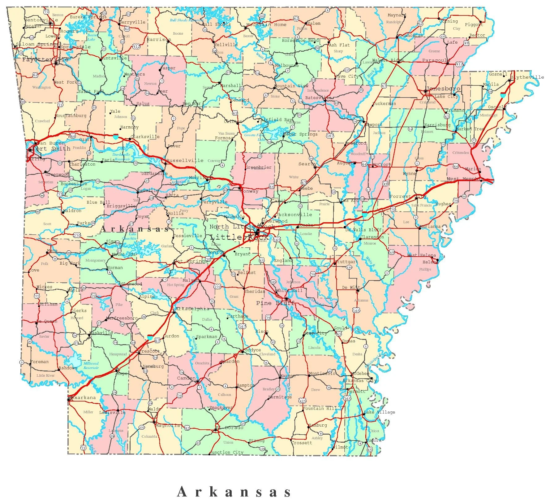 Regions of Arkansas