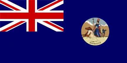 Flag of Barbados (1870–1966)